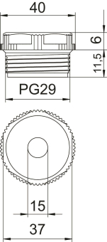 OBO 90 PG29 DSMB Einschraubnippel 