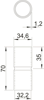 OBO SV32W ALU Aluminiumverbindungsmuffe 