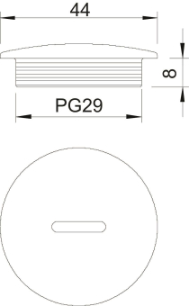 OBO 108 PG29 Verschlussschraube PG29 PS 