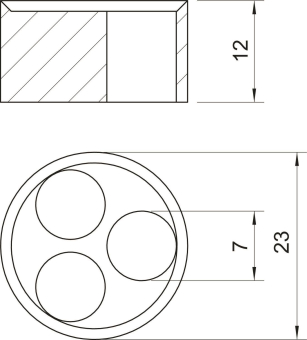 OBO 107 C V 21 3x7 Mehrfachdichteinsatz 