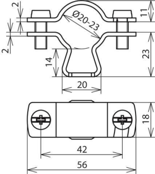 DEHN             LH ZS 20 23 B5.5X10 V2A 