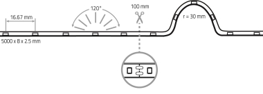 Rutec Flex.LED-Strip,24V,4,8W,IP54 79485 