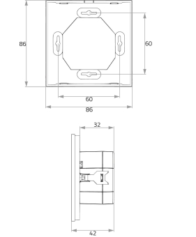 Rutec AC-Funk Touchpanel 4 ZONEN   80540 
