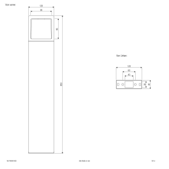 EVN LED-Pollerleuchte IP54   WLF65061502 