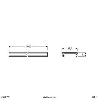 EVN KunststoffAbdeckung klar     KAKF100 