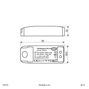 EVN LED-Netzgerät Kunststoff      PLK112 