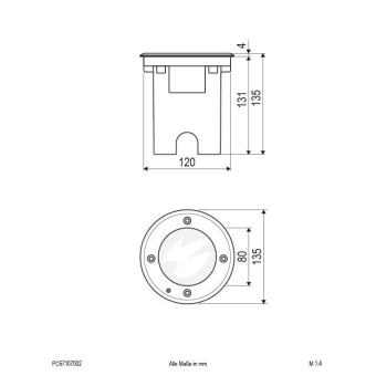 EVN Bodeneinbaustrahler IP67     PENTOLA 