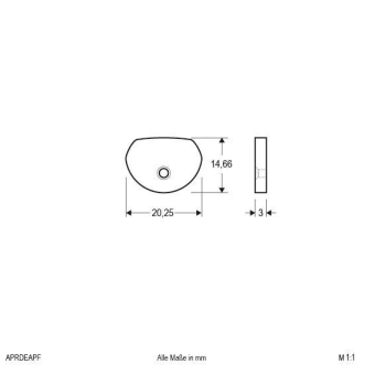 EVN Alu-Endabschlussplatte 1x   APRDEAPF 