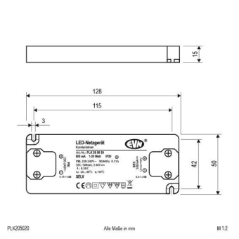 EVN Netzgerät 500mA 1-20W IP20 PLK205020 