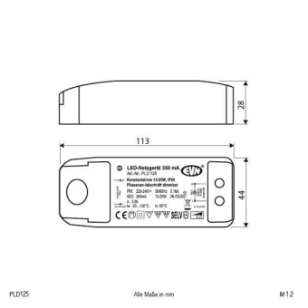EVN LED-Konverter 350mA 13-25W    PLD125 