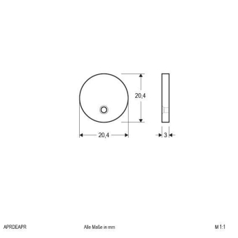 EVN Alu-Endabschlussplatte 1x   APRDEAPR 