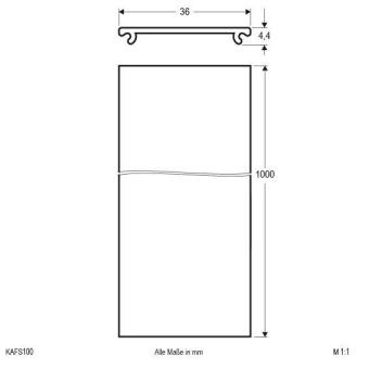 EVN Kunststoff-Abdeckung matt    KAFS100 