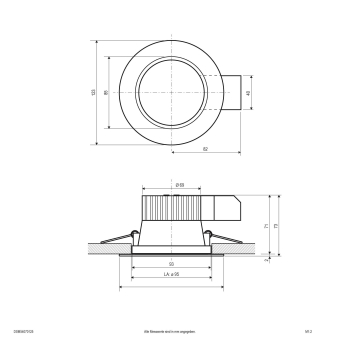 EVN LED Deckeneinbauleuchte- DSM54070125 