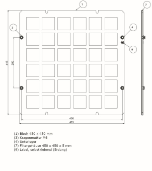 EFB Modul m.Filtermatte    PRO-MOD03A.GR 
