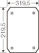 Hensel Montageplatte aus ISO    EB MP 50 