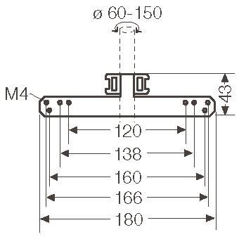 Hensel Mastbefestigung           DK MB 3 