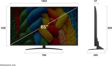 LG 65NANO81A6A sw NanoCell LED-TV 
