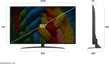 LG 55NANO81A6A sw NanoCell LED-TV 