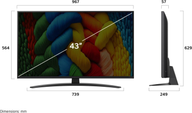 LG 43NANO81A6A sw NanoCell LED-TV 