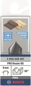 Bosch V-Nutfräser 8mm D1 16mm 2608628407 
