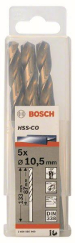 Bosch 5Metallbohrer HSS-Co    2608585900 