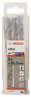 Bosch 5Metallbohrer HSS-G DIN 2608585524 