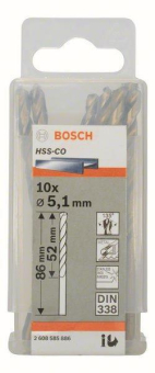 Bosch 10Metallbohrer HSS-Co   2608585886 