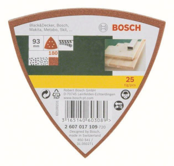 Bosch Schleifblatt-Set        2607017109 