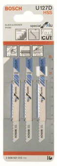 Bosch 3Stichsägeblatt U127D   2608631512 