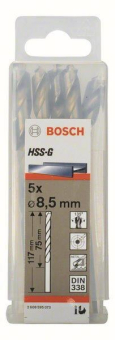 Bosch 5Metallbohrer HSS-G DIN 2608595073 