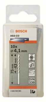 Bosch 10Metallbohrer HSS-Co   2608585881 