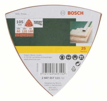 Bosch Schleifblatt-Set        2607017111 