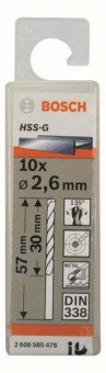 Bosch 10Metallbohrer HSS-G    2608585478 
