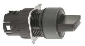 GS Wahlschalter schwarz rund 3   ZB6AD25 