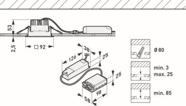 TRIL Downlights Amatris          9649951 