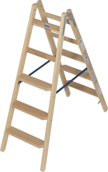 Krause Holz-Kombi-Doppelleiter 2x5 