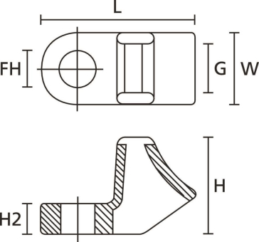Hellermann CL8-PA66-NA(100) Befestigungs 