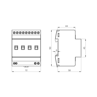 BEG 93854 RM-   RM-DALI-LINK-4C-REG weiß 