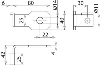 Dehn Anschlussbügel IF1 AB EXFS IF1 W 14 