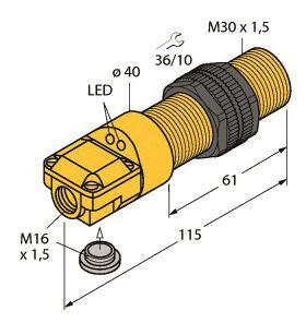 Turck Induktiver Sensor BI10-P30SR-FZ3X2 