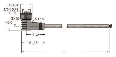 Turck Versorgungsleitung        WKM52-4M 
