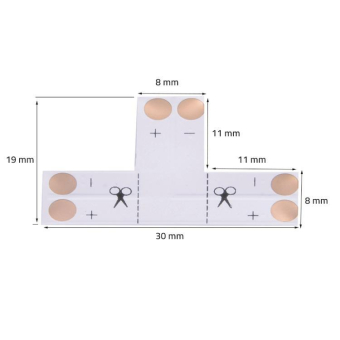 Rutec T/Eck-Platine Einfarbig 8mm  70510 