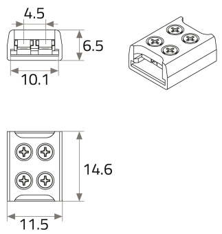 Rutec Direktverb. Screw Einf.10mm  70222 