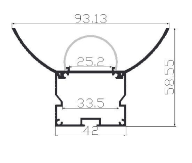 Rutec Reflektor f.Profil 69145     69149 