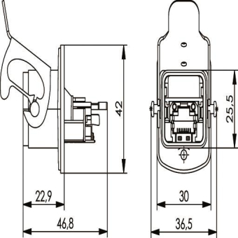 TG   STX V5 Flanschset RJ45  J80020A0006 