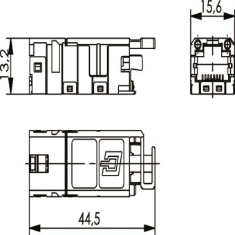 TEGA STX RJ45 Modul A Cat.6a J80029A0000 