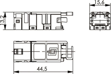 TEGA STX RJ45 Modul A Cat.6a J80029A0000 