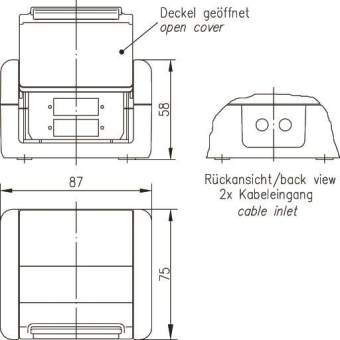 TG Anschlussdose IP44 AP     H82000A0013 