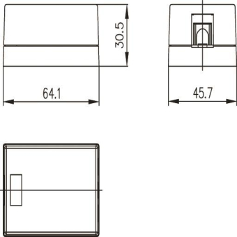TG Modul-Aufnahme 1-fach Ap  H02000A0064 