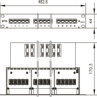 TG 19Zoll Panel ISDN/TEL     J02023C0014 
